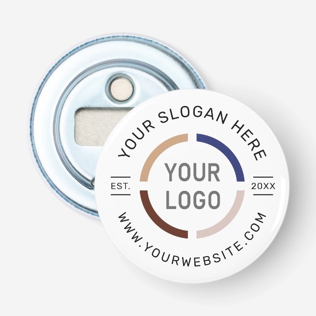 Décapsuleur monogramme personnalisé simple et bouteille de nom (Devant)