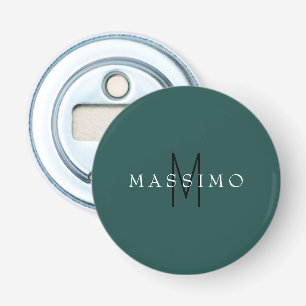 Décapsuleur Monogramme Professionnel Gris Bleu Votre Nom
