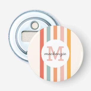 Décapsuleur Monogramme Retro Grandes Colorées Personnalisées