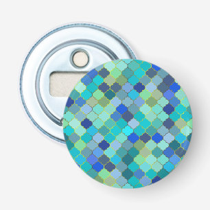 Décapsuleur Mosaïque marocaine Aqua bleue