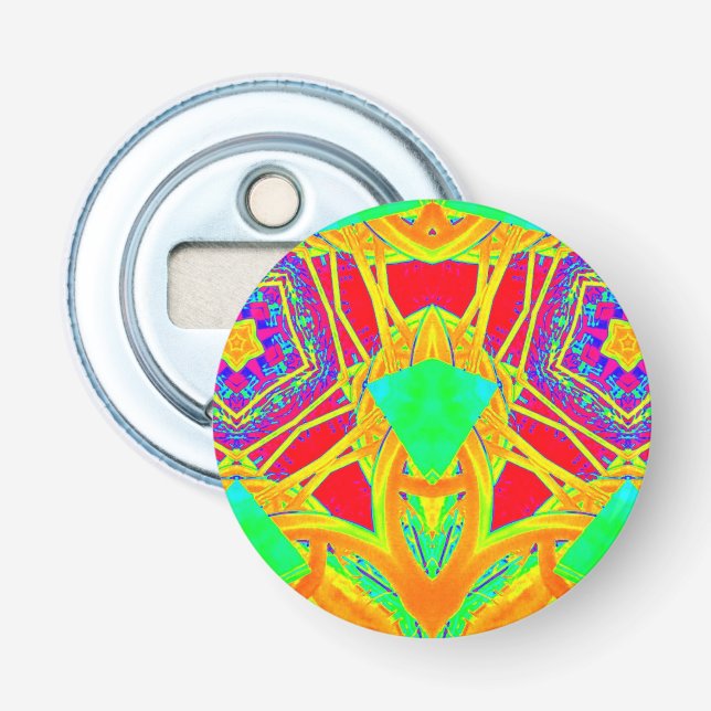 Décapsuleur Motif 3D multicolore ~ (Devant)