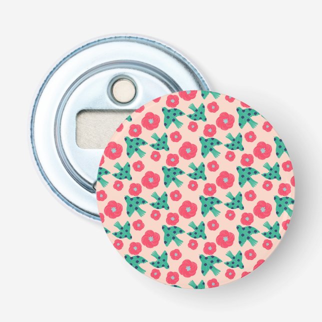 Décapsuleur motif_8_camellia et oiseau_2 (Devant)