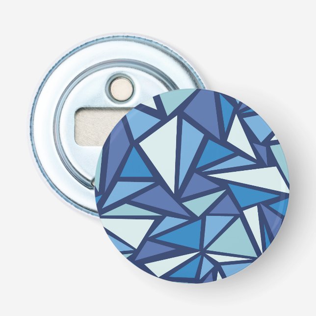 Décapsuleur Motif Abstrait de glace bleue (Devant)