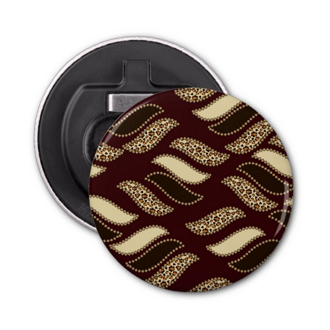 Décapsuleur Motif africain de peau de guépard (Devant)