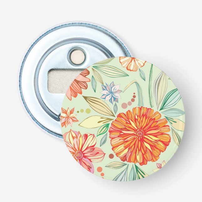 Décapsuleur Motif avec des asters (Devant)