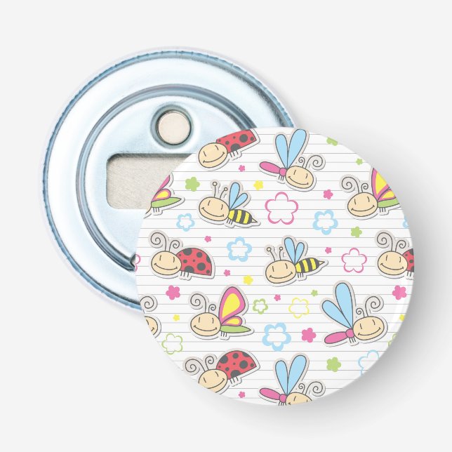 Décapsuleur motif avec des insectes (Devant)