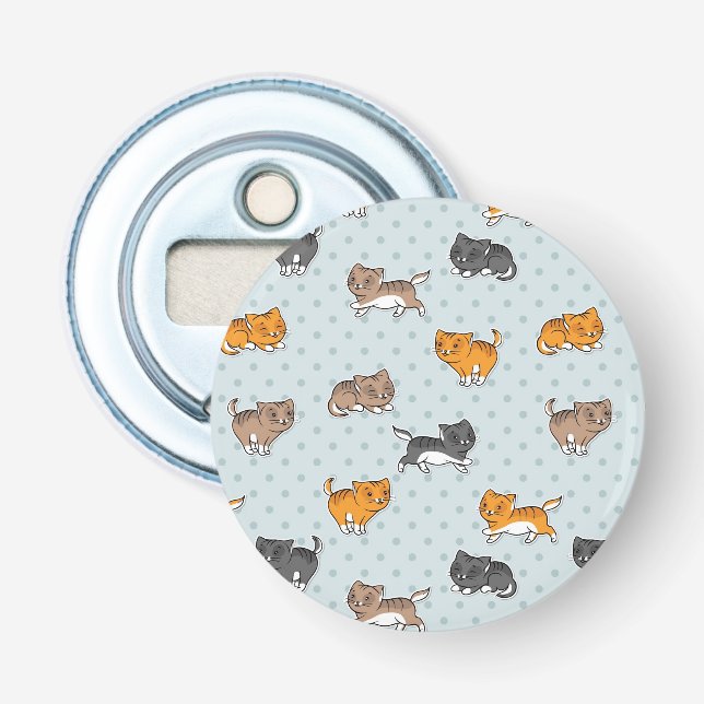 Décapsuleur motif avec les chats drôles (Devant)