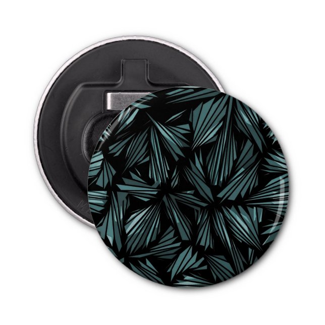 Décapsuleur Motif bleu verre brisé Abstrait (Devant)