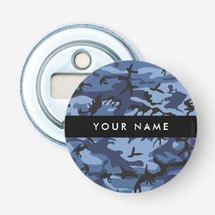 Décapsuleur Motif camouflage bleu marine Personnalisez votre n