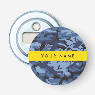 Décapsuleur Motif camouflage bleu marine Personnalisez votre n