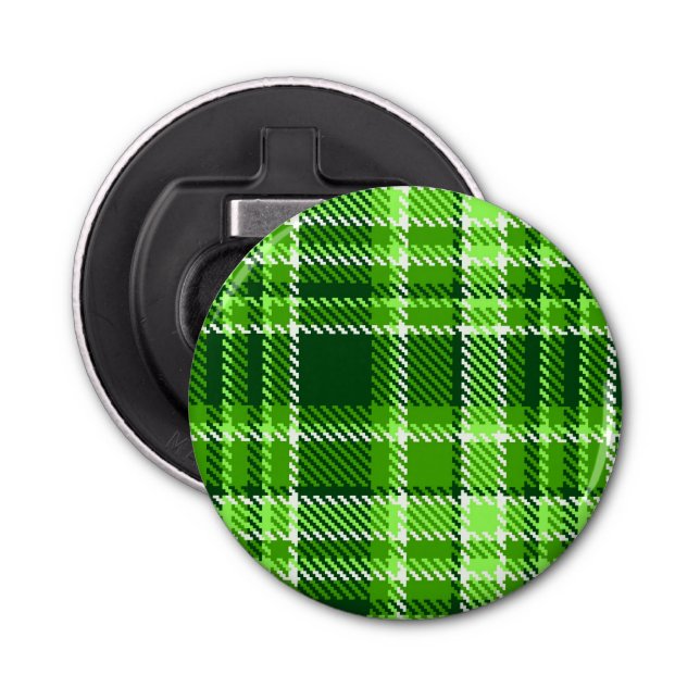 Décapsuleur Motif Checkered de couleur verte (Devant)