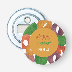 Décapsuleur Motif coloré artistique moderne d'anniversaire d'a
