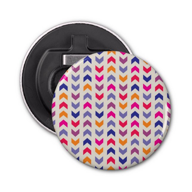 Décapsuleur motif coloré Aztec Chevron (Devant)