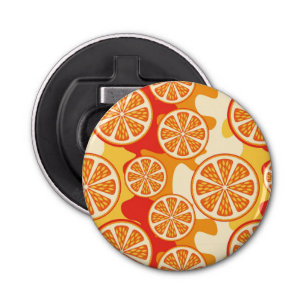 Décapsuleur Motif d'agrumes oranges rétro