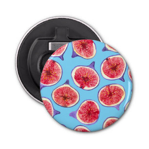 Décapsuleur Motif d'aquarelle des tranches de fibres