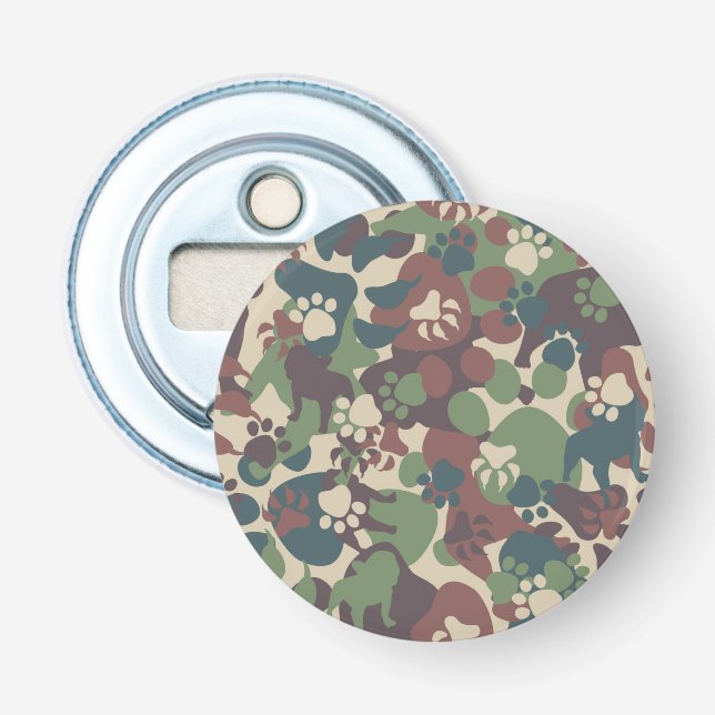 Décapsuleur Motif de camouflage de chien (Devant)