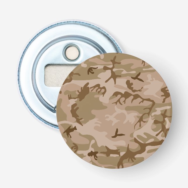 Décapsuleur Motif de camouflage du désert, motif militaire, ar (Devant)