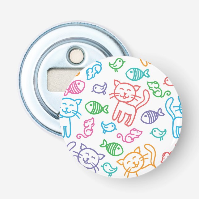 Décapsuleur motif de chat (Devant)