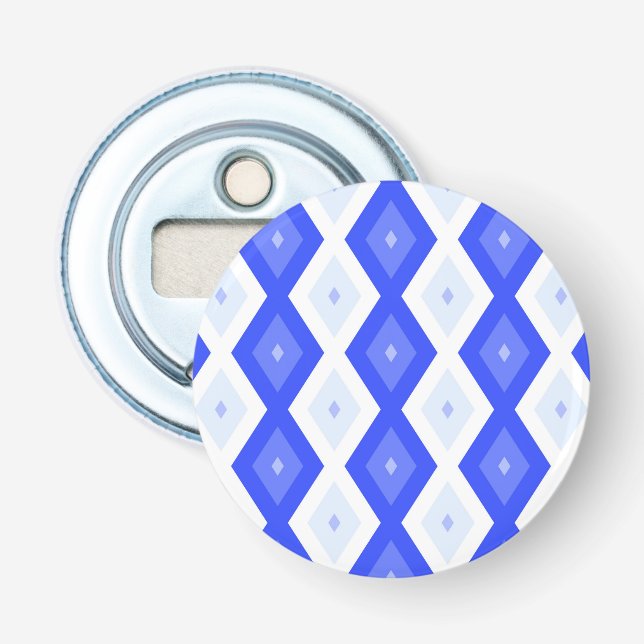 Décapsuleur Motif de diamant bleu royal (Devant)