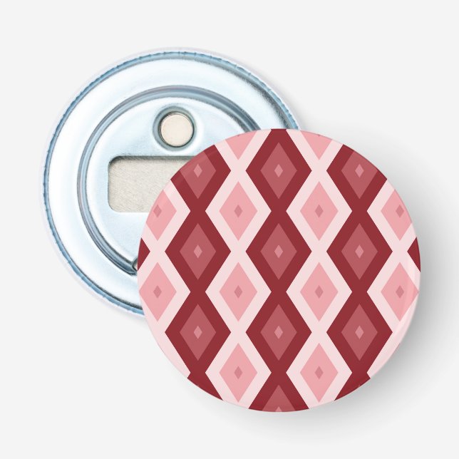 Décapsuleur Motif de diamants rouges (Devant)