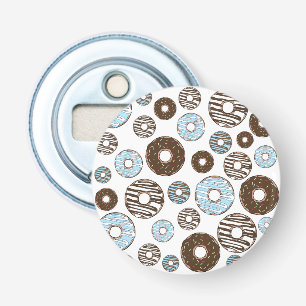 Décapsuleur Motif De Donuts, Donuts Bleus, Donuts Brown