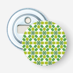 Décapsuleur Motif de feuille, motif de feuilles, feuilles vert