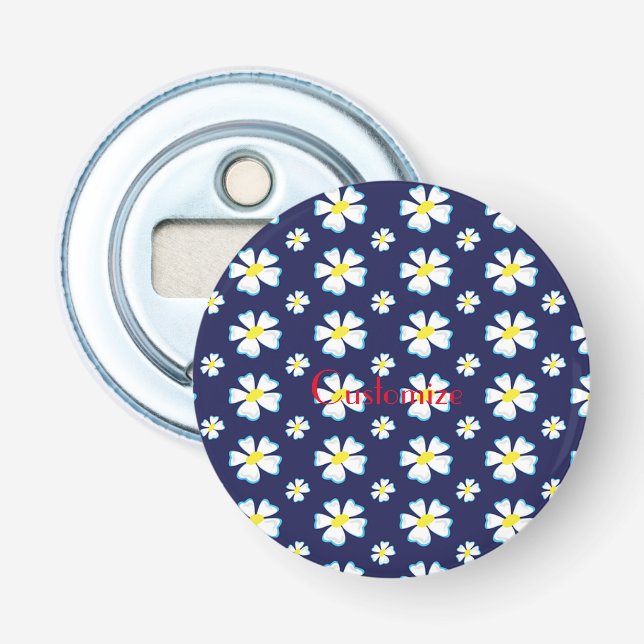 Décapsuleur Motif de fleurs blanches Thunder_Cove (Devant)