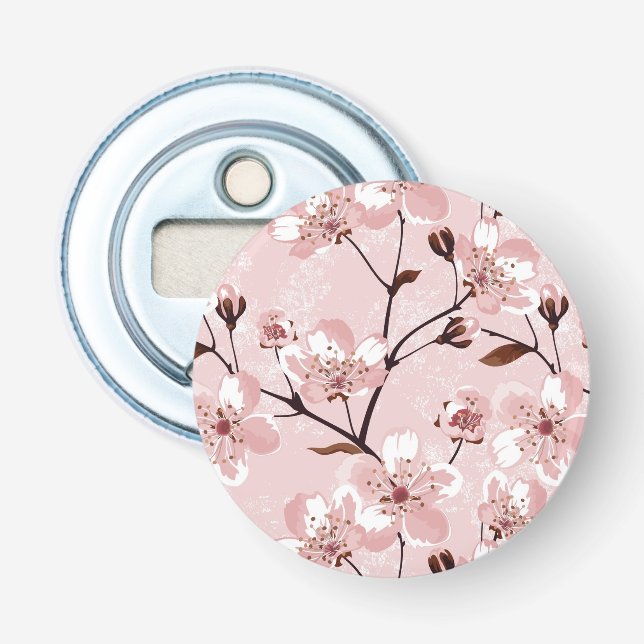 Décapsuleur Motif de fleurs de fleurs de cerisier (Devant)