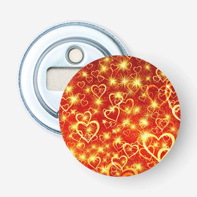 Décapsuleur Motif de formes cardiaques-25622 (Devant)