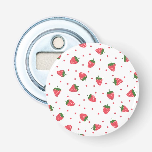 Décapsuleur Motif de fraises (Devant)