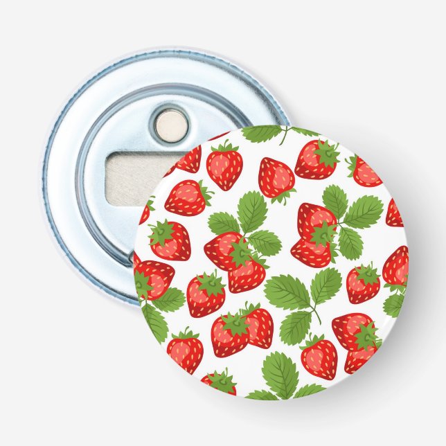 Décapsuleur Motif de fraises (Devant)