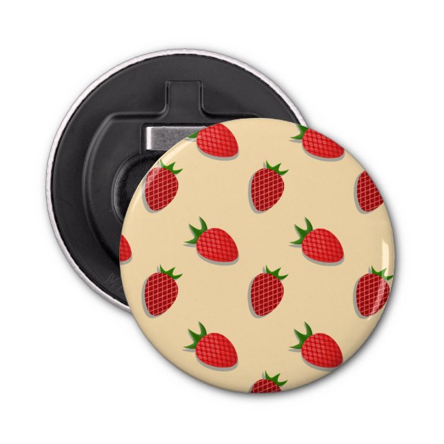 Décapsuleur Motif de fraises pour les fruits à l'été bonnes vi (Devant)