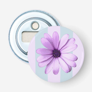 Décapsuleur Motif de marguerite bleue et violette