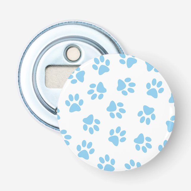 Décapsuleur Motif De Pâtes, Poches De Chien, Bébé Pâtes Bleues (Devant)