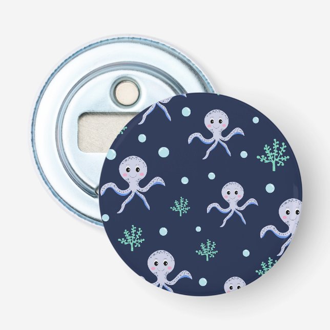 Décapsuleur Motif de Pieuvre Mignonne (Devant)
