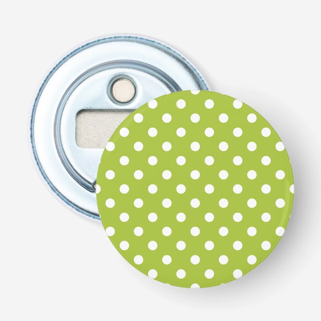 Décapsuleur Motif de ressort avec le pois blanc (Devant)