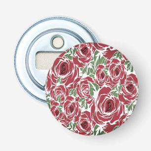 Décapsuleur Motif de rose vintage, design floral romantique