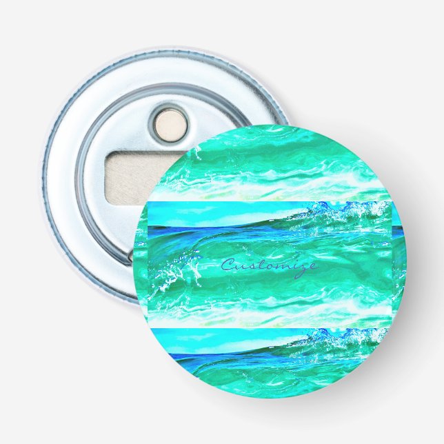 Décapsuleur motif de vague bleu/vert maui Thunder_Cove (Devant)