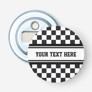 Décapsuleur Motif de voiture de course + texte & couleur de vo