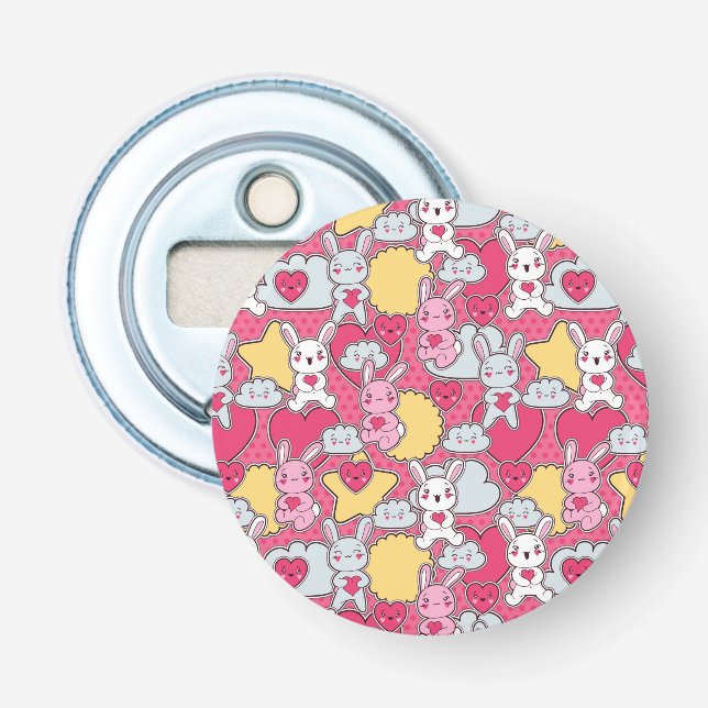 Décapsuleur Motif d'enfant de Kawaii avec les griffonnages (Devant)