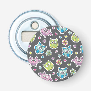 Décapsuleur motif des hiboux de bande dessinée