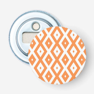 Décapsuleur Motif diamant orange et blanc