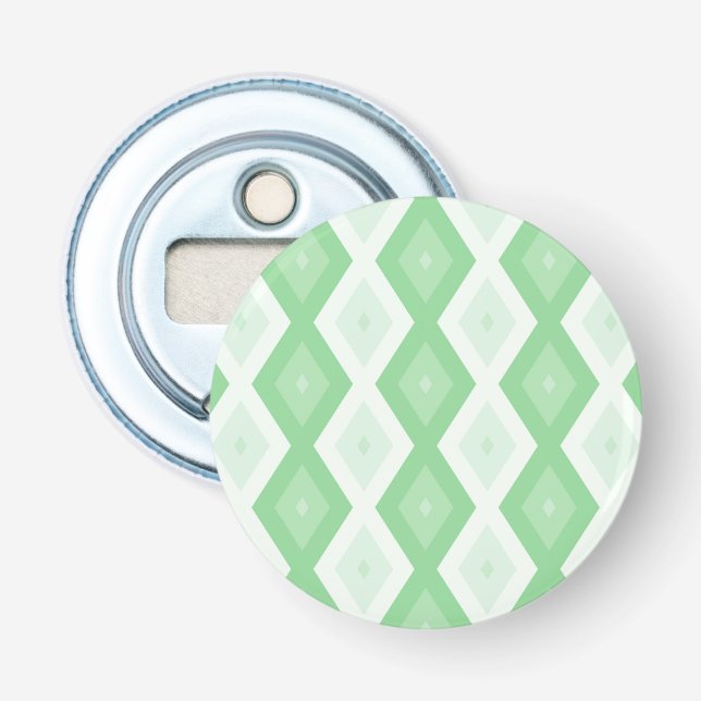 Décapsuleur Motif diamant vert pomme (Devant)