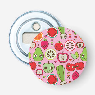 Décapsuleur motif d'illustration de cuisine de fruit