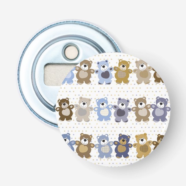 Décapsuleur motif d'un ours de nounours de jouet (Devant)