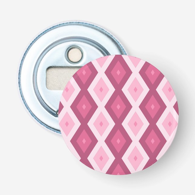 Décapsuleur Motif en diamant rose (Devant)