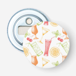 Décapsuleur Motif esquissé de cocktail