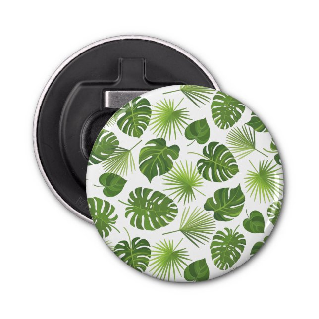 Décapsuleur Motif Feuille élégant Green Tropical (Devant)