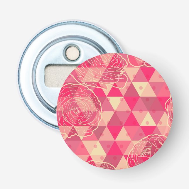 Décapsuleur Motif géométrique de fleur (Devant)