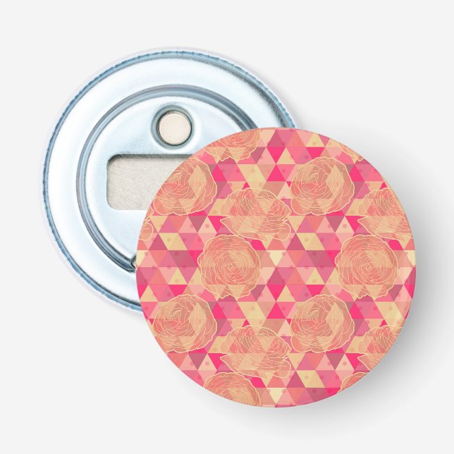 Décapsuleur Motif géométrique de fleur (Devant)